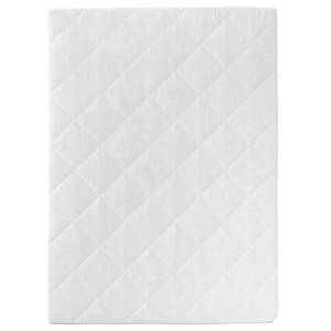 Laufgittermatratze rechteckig Weiß - Textil - 70 x 4 x 95 cm