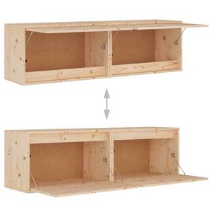 Wandschrank Set 2-teilig Braun - Holzwerkstoff - 60 x 35 x 30 cm