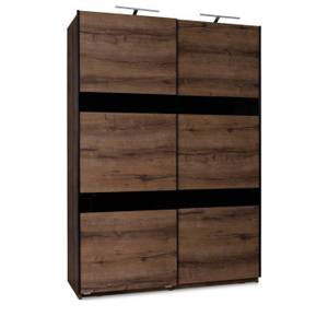 Kleiderschrank MERO Braun - Holzwerkstoff - 150 x 215 x 69 cm