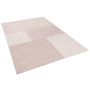 In- und Outdoor Teppich Cape Cod Pink - Textil - 140 x 1 x 200 cm