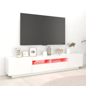 TV-Schrank mit LED-Leuchten D840 Weiß