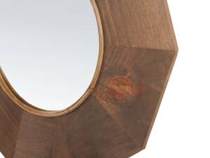 Miroir ASEM Marron - Bois massif - 60 x 60 x 2 cm