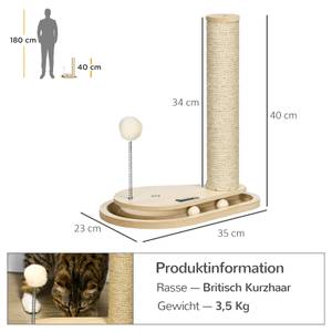 Kratzbaum D30-658V00AK Braun - Holzwerkstoff - 23 x 40 x 35 cm