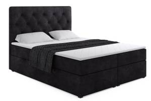 Boxspringbett ROMI Schwarz - Breite: 120 cm - H4