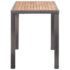 Gartentisch Grau - Massivholz - Holzart/Dekor - 123 x 74 x 123 cm