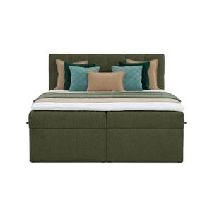 Boxspringbett Moody Khaki - Breite: 160 cm