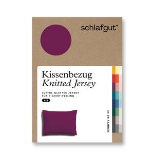 Kissenbezug Knitted Jersey Violett - 70 x 6 x 90 cm