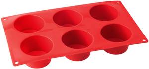 Dr. Oetker Muffinform Silikon 6er Cups Rot - Kunststoff - 20 x 32 x 4 cm