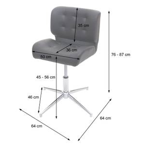 Bürostuhl H42 Schwarz - Schiefergrau