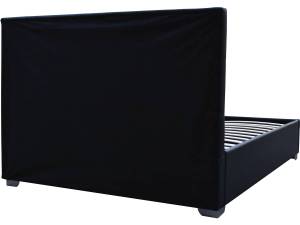 Doppelbett "TINO" mit Bettkasten - 180 × Schwarz - 188 x 217 cm