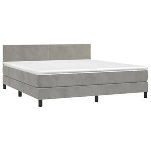 Boxspringbett 3017268-3 Hellgrau - Breite: 160 cm