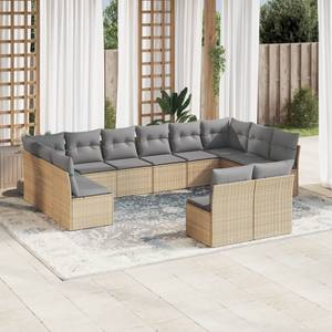 Gartensitzgruppe K5186(12-tlg) Beige - Massivholz - 69 x 62 x 62 cm