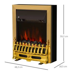 Elektrokamin 820-043 Gold - Metall - 185 x 592 x 482 cm