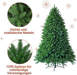180cm Künstlicher Weihnachtsbaum Grün - Kunststoff - 110 x 180 x 11 cm