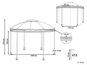 Pavillon SAFARA Schwarz - Graphit - Grau