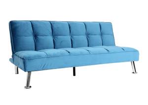 Sofa K21 Blau - Textil - 181 x 82 x 107 cm