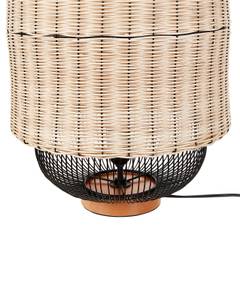 Tischlampen TANGANYIKA Beige - Schwarz - Blau - Rattan - 35 x 55 x 35 cm