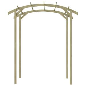 Gartenpergola M627428 Grün - Holzwerkstoff - 180 x 3 x 197 cm