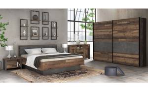 Schlafzimmer Cedric 94A (5-teilig) Braun - Holzwerkstoff