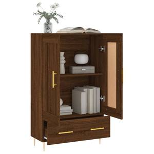 Highboard DE8027 Eiche Schwarzbraun Dekor