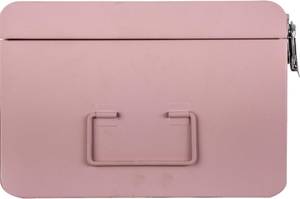 Aufbewahrungsboxen (2er-Set) Pink - Metall - 28 x 19 x 47 cm