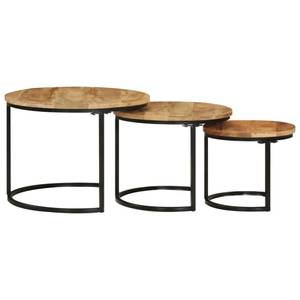 Satztische 353901 (3er Set) Braun - Massivholz - Holzart/Dekor - 55 x 40 x 55 cm