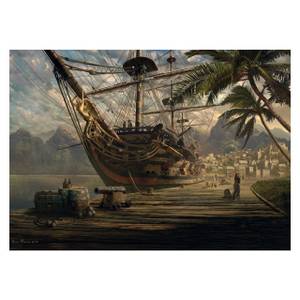 Puzzle Schiff vor Anker 1000 Teile Papier - 28 x 6 x 38 cm