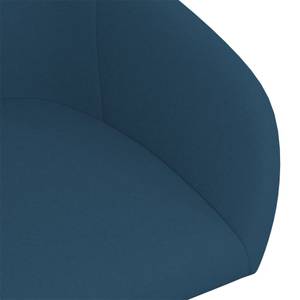 Chaise de bureau pivotante Bleu - Textile - 56 x 88 x 63 cm