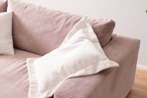 Big Sofa MADELINE Pink - Tiefe: 190 cm