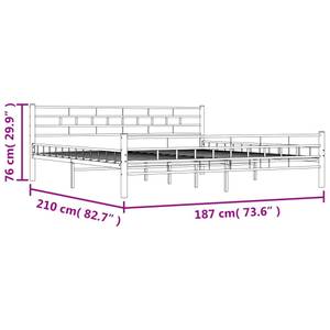 Cadre de lit Blanc - Largeur : 187 cm