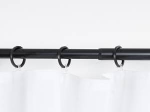 Gardinenstange ausziehbar Cosy Set Schwarz - Breite: 280 cm