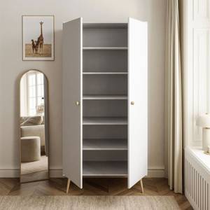 Schrank HARMONY Weiß - 87 x 212 x 41 cm