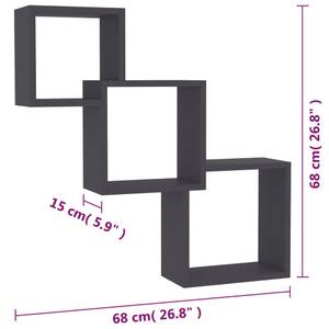 Wandregal 298531 Grau