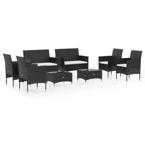 Garten-Lounge-Set (8-teilig) 3012364-1 Schwarz - Weiß - Anzahl Teile im Set: 8