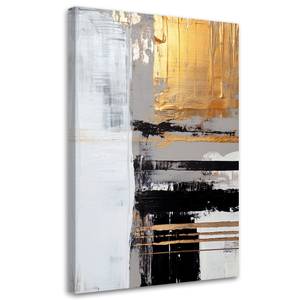 KUNSTDRUCK Golden Textured Serenity 3 60 x 90 cm