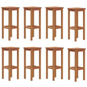 Barhocker 3115991 (8er Set) Braun - Massivholz - Holzart/Dekor - 30 x 74 x 30 cm