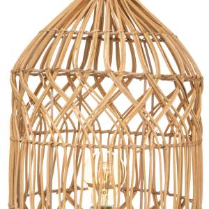 Tischlampe, durchbrochen, Rattan Beige - Rattan - 25 x 55 x 1 cm