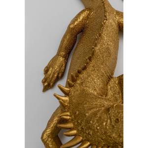 Wandobjekt Lizard Gold - Kunststoff - Stein - 17 x 40 x 9 cm