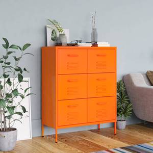 Schubladenschrank 3007006 Orange - Weiß