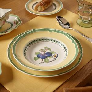 Suppenteller French Garden 6er Set Porzellan - 23 x 5 x 23 cm