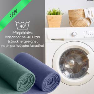 Fleecedecke eco-line 100% recycelt Blau