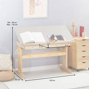 Bureau OLIVIA Gris - Bois