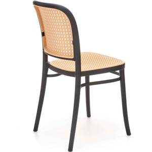 Gartenstuhl ATTAGE Schwarz - Rattan - 86 x 52 x 41 cm