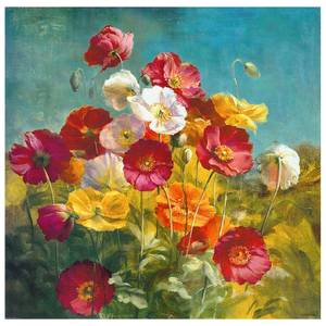 Leinwandbild Wiesenblumen 90 x 90 cm