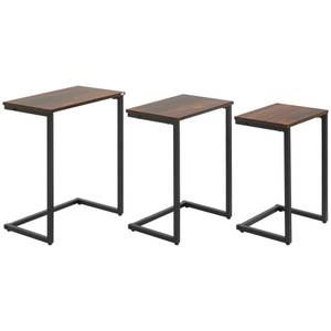 Beistelltisch Set 839-608V00BN Braun - Holzwerkstoff - 30 x 60 x 45 cm