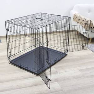 Caisse pour animaux de compagnie 3015196 Noir - Métal - 92 x 74 x 63 cm