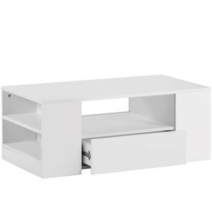 Table basse Ouréa Ⅲ Blanc brillant - Blanc