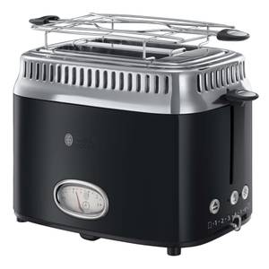 Toaster Retro Klassisch Schwarz 1300 W Schwarz - Metall - 18 x 23 x 29 cm