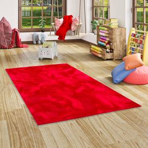 Kinder Fellteppich Pearl Rot - 80 x 150 cm