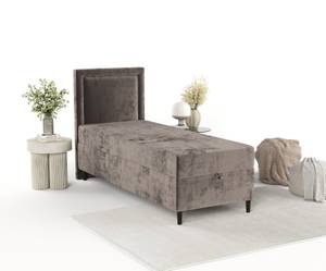 Boxspringbett Alma Braun - Breite: 90 cm - H3